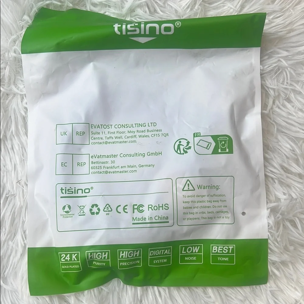 Tisino 1/4 inch trs to xlr male cable 3.3 feet